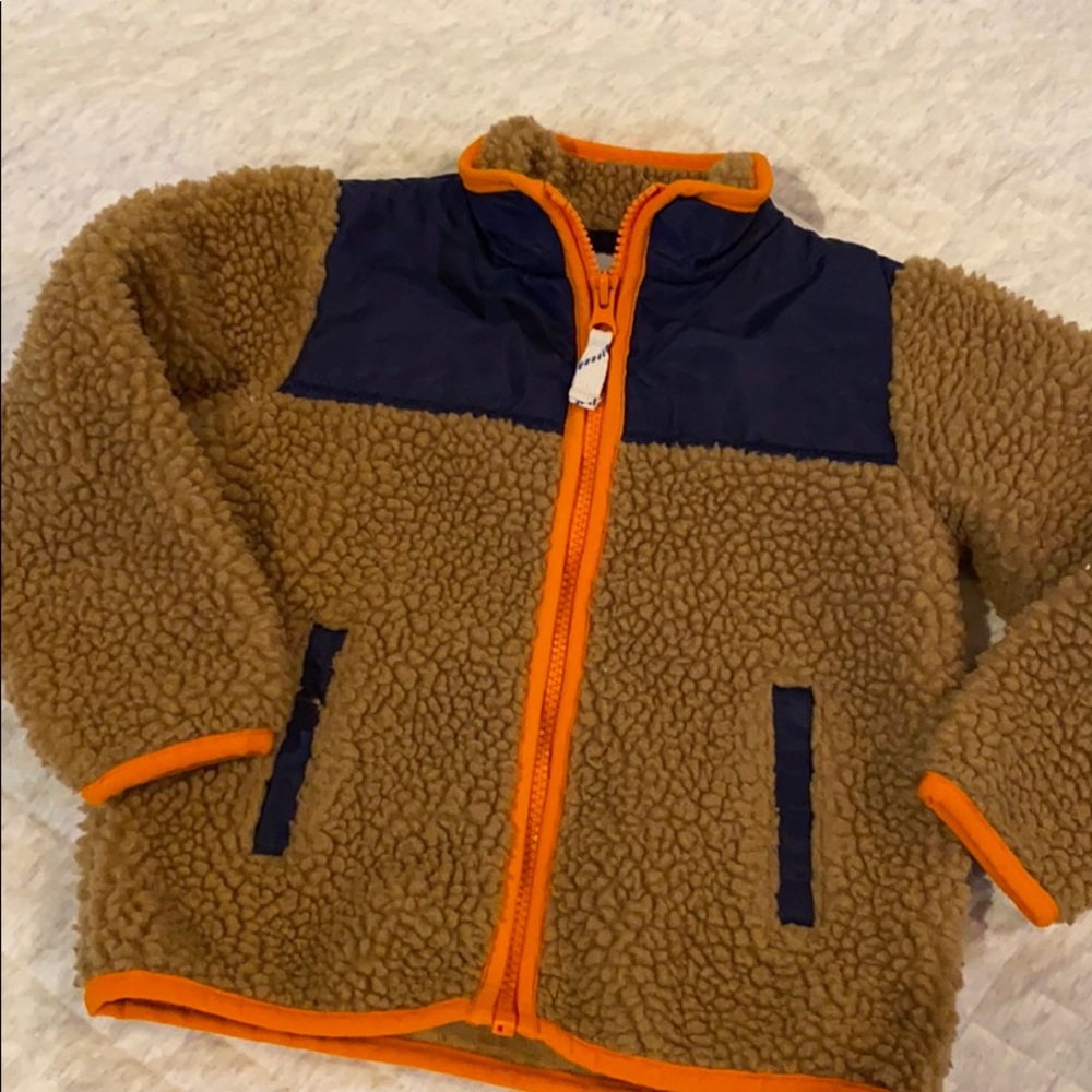 Crewcuts JCrew boys toddler teddy bear jacket 3T